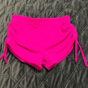 Sparkle Stagewear Side Tie Shorts - Berry - Child Medium